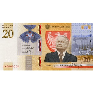 20 zł Lech Kaczyński - Warto być Polakiem - 2021 rok
